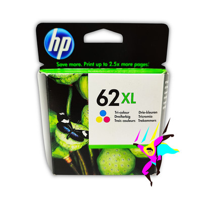 ORIGINAL HP 62 XL TINTENPATRONE COLOR - C2P07AE - ENVY OFFICEJET 5540 5700