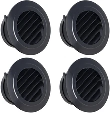 4" Soffit Vents ABS Exterior Round Exhaust Vent with Built in Fly Screen Mesh