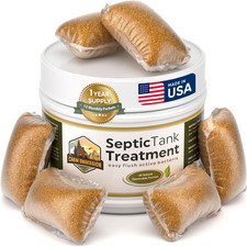 Septic Tank Treatment - 1 Year Supply of Septic Safe Dissolvable Easy Flush Live
