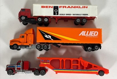 Road Champs Universal Products Kidco 1/87 Semi Truck Lot Of 3 Ben Franklin 