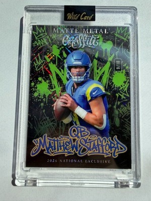 Matthew Stafford 9/10 Matte Metal Graffiti Wild Card 2026 QB Green Rams🏈