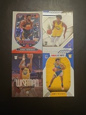 James Wiseman 4 Card Lot Of Base And ROOKIES Golden State Warriors 