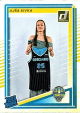 Ajsa Sivka 2025 WNBA Donruss Silver Base Rookie Card #93 - Sky