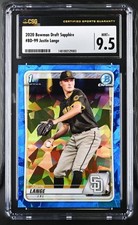 2020 BOWMAN DRAFT SAPPHIRE JUSTIN LANGE #BD-99 CSG 9.5