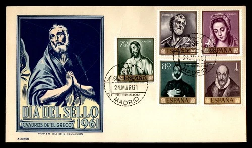 Mayfairstamps Spain FDC 1961 painting of El Greco First Day Cover aaw_49409