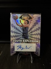 2024-25 Panini Select - Youth Explosion Signatures Jaylen Wells #YE-WEL (AU, RC)