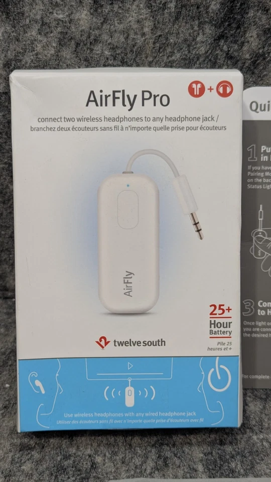 🔥Nuevo🔥 Adaptador de Auriculares de Audio Inalámbrico Twelve South AirFly Pro - Blanco Foto 2 de 4