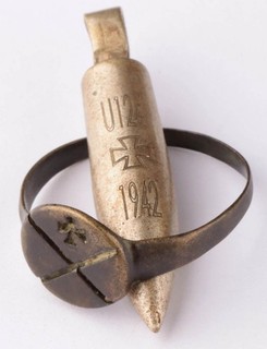 Navy U boat Submarine U124 pendant Submariner's ring Marine Military fleet Army