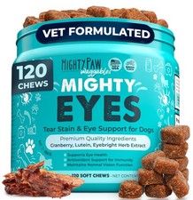 Mighty Paw Waggables Eyes (Made in USA) | Tear Stain Chews for Dogs. Vision...