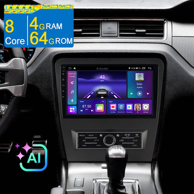 8 Core 4+64GB 10''Autoradio Navi GPS Für Ford Mustang 2010-2014 Carplay Android15