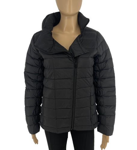 ROBE DI KAPPA Women Black Down Quilted Jacket Coat Size M