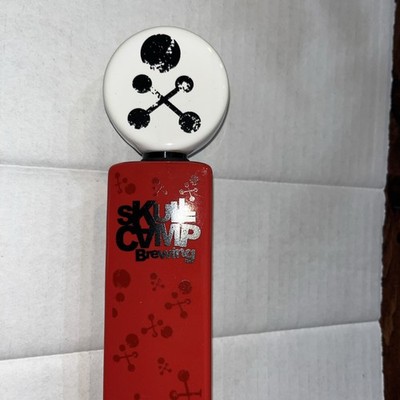 Skull Camp Brewing Ceramic Bar Tap Handle 12  Black Jack