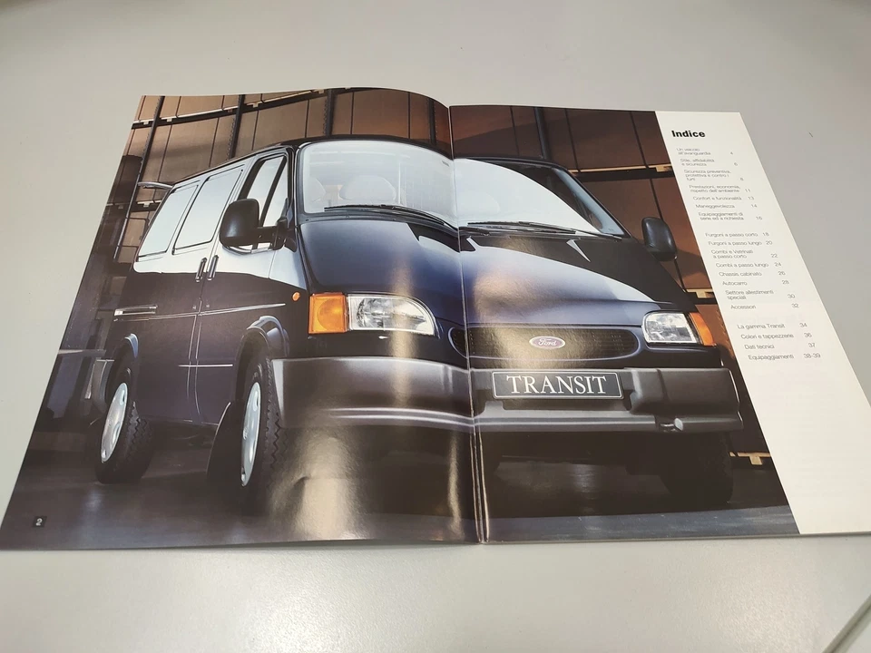 FORD TRANSIT ANNI 90 OPUSCOLO DEPLIANT PROSPEKT CATALOGO - Immagine 2 di 4
