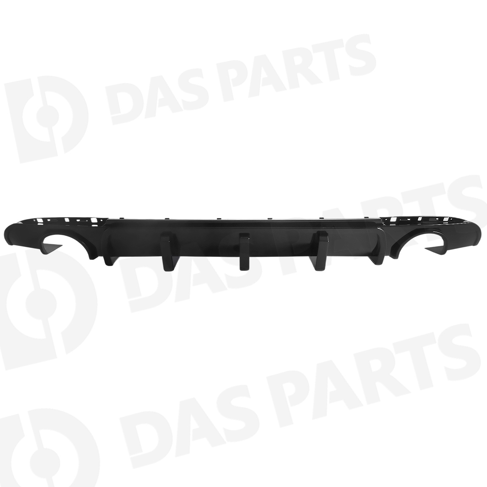 Rear Bumper Diffuser Valance Shark Fins Gloss Black Fits Chrysler 300C 2015-2023