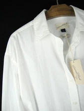 Universal Thread Size XS White Oversize Fit 100% Cotton Long Sleeve  Blouse NWT
