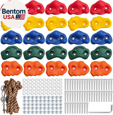 #ad Rock Climbing Holds Rock Climbing Wall for Kids Rock Wall Climbing Kit for Indo $63.70