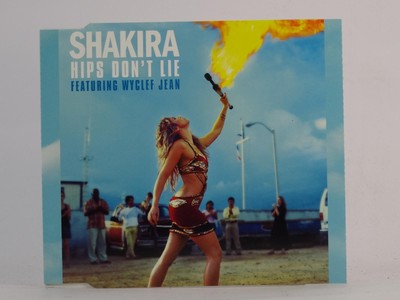 SHAKIRA FT WYCLEF JEAN HIPS DON'T LIE (I88) 4 Track CD Single along with Picture