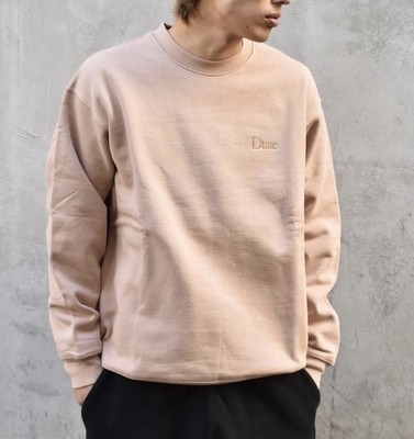 dime mtl Small Pink Embroidered Logo Crewneck Sweatshirt