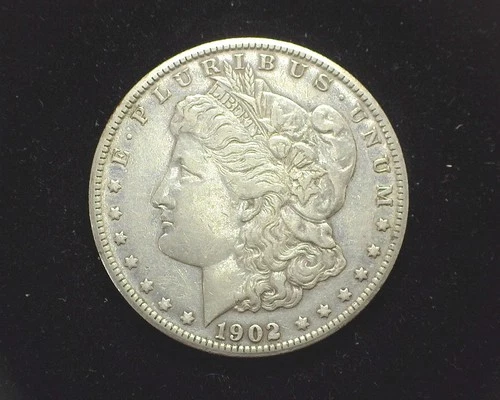 HS&C: 1902 S Morgan Dollar XF Lightly Cleaned - US Coin