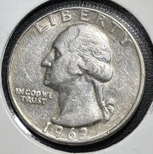 1962 D Washington Quarter LOOK! Denver Mint 90% Silver Coin NICE!!!
