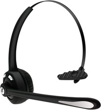 Bluetooth Headset with Microphone 12 Hours Talking Time for Trucker Wireless ...
