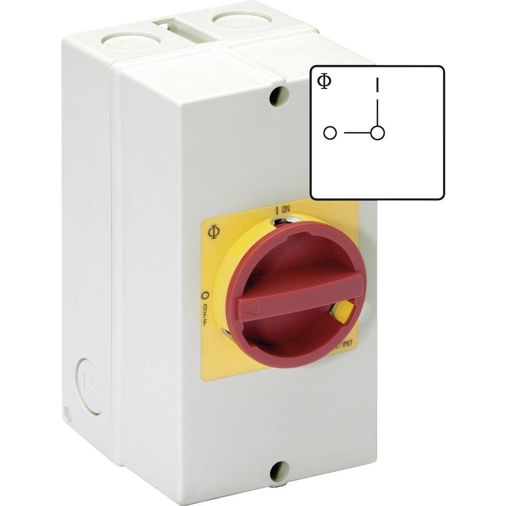 Coffret de proximité refermable 25 A Kraus & Naimer sectionneur tétrapolaire KG20B