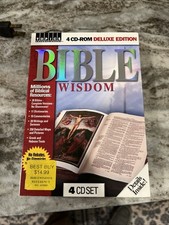 BIBLE WISDOM 4 CD ROM SET 28 Versions And Multimedia Bible Suite On CD
