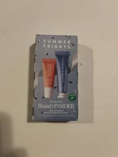 NIB Sephora Beauty Insider Set SUMMER FRIDAY Jet Lag Mask & Lip Butter Balm