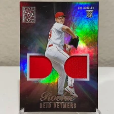 2022 Panini Capstone Dual Relic Rookie RC Reid Detmers #RDM-RD Angels