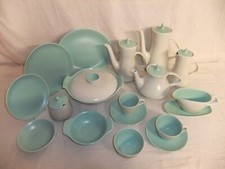 Poole Twintone - Seagull & Ice Green - retro vintage tableware - 2A3A #