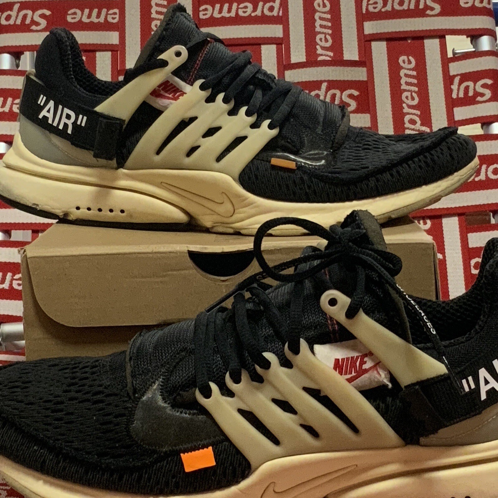 OFF WHITE X NIKE Taglia UK 12 Nike Air Presto x bianco sporco Low The Ten