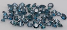 Natural Loose Diamond Round Blue Color SI1 Clarity 1.55 to 2.05 MM 15 Pcs Lot K5