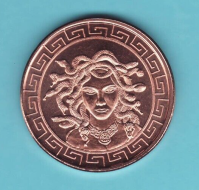 #ad #ad MEDUSA 1 oz. Copper Round Coin POST C $5.95