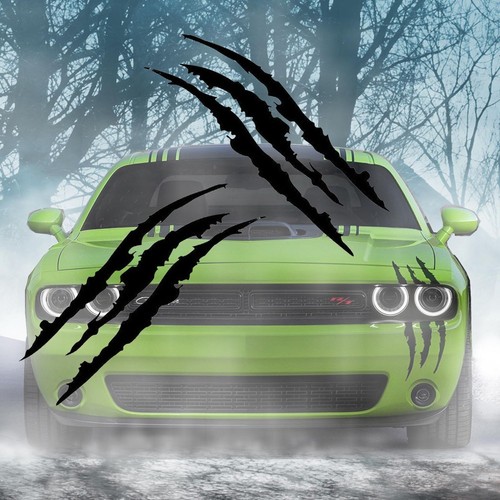 Body Side Vinyl Sticker Car Headlight Stripes Trim Decal Scratch Claw Marks 2pcs - Picture 19 of 33