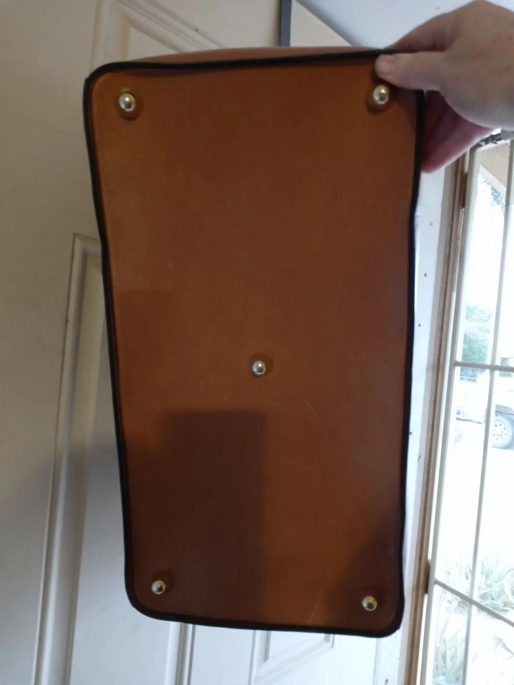 Bolso de viaje Mark Cross Locking cuero vintage años 80 19x16x10 Foto 3 de 4