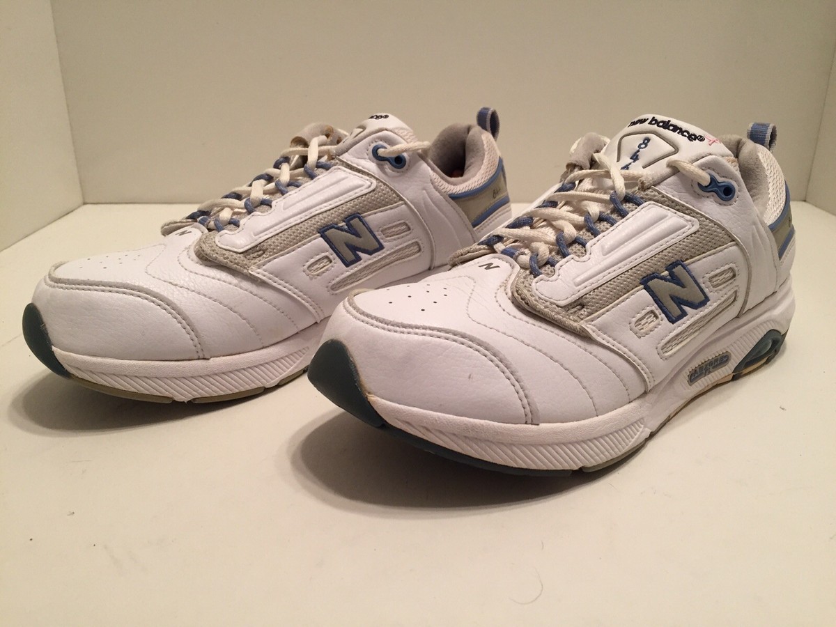 New Balance 844 Walking Shoes White Blue Women's WW844WB Size 10 B