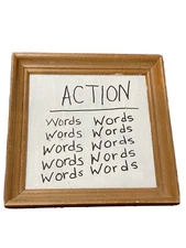 Action Over Words - Modern Contemporary Art - Wall Art