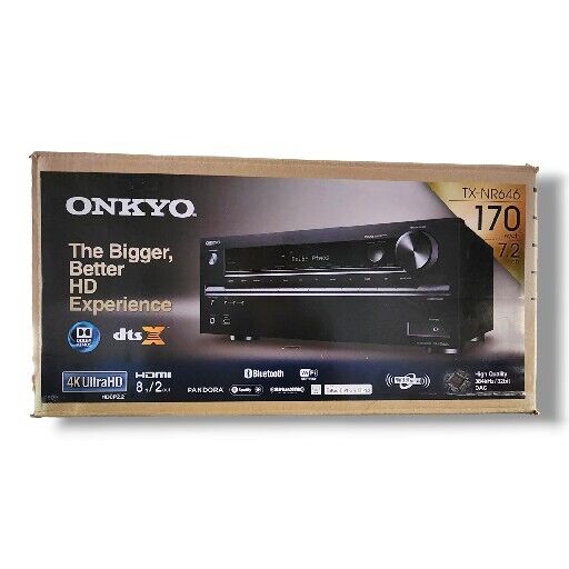 Onkyo TX-NR646 Network WiFi 7.2Ch Bluetooth 4K Ultra HD DTSX AirPlay AV Receiver 751398012228 | eBay Onkyo TX-NR646 Network WiFi 7.2Ch Bluetooth 4K Ultra HD DTSX AirPlay AV Receiver 751398012228 | eBay