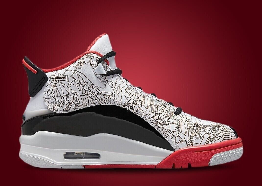 Nike Air Jordan Dub Zero Shoes White True Red Black 311046160 Men's