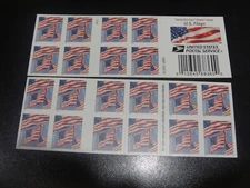 USA 2022 Sc#5659 US Flags FOREVER Stamp Booklet Pane of 20 MNH XF