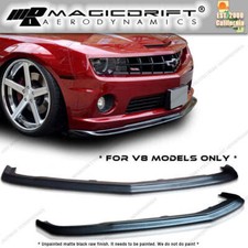 For 10-13 Chevy Camaro V8 Ss Slp Zl1 Style Front Bumper Lip Spoiler Urethane