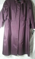 New With Tags Sterling Bay Women's Maroon Rain Coat Trench Coat Size 10