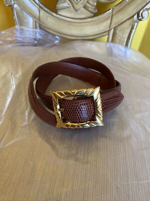 Fleming Genuine Alligator Brown Belt Woman Sz- 30 | eBay display picture 2