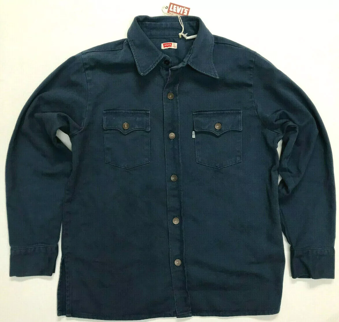 Levi's Vintage Clothing Shirt Jacket Dark Blue 70's