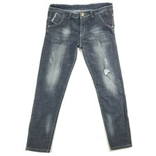 Mens Slim Fit Stretch Jeans Fashion Skinny Denim Distressed Pants Casual Trouser