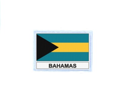 Patch Badge Printed Flag BS Bahamas