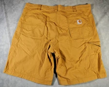 Carhartt Rugged Flex Rigby Short Mens 42 Relaxed Fit Brown Canvas 102514-918