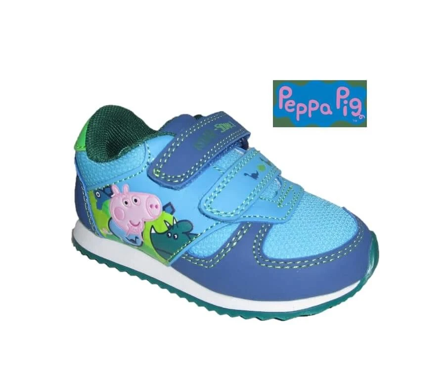 Boys Girls Kids Peppa Pig George Casual Touch Strap Walking