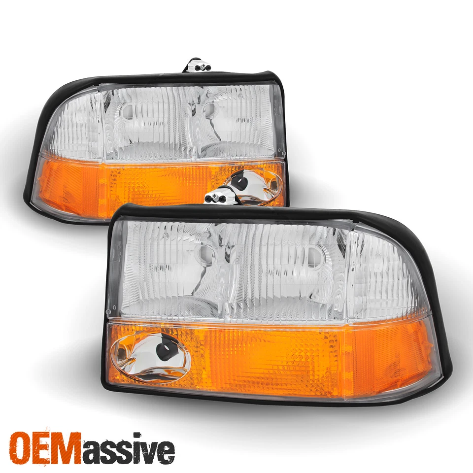 Par de faros Fit 1998-2004 GMC S15 Sonoma | 1998-2001 Jimmy Oldsmobile Bravada Foto 2 de 4