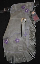 Custom Made Leather Kid's Chinks/Distressed Kid's Chaps/Quick Ship Made in USA